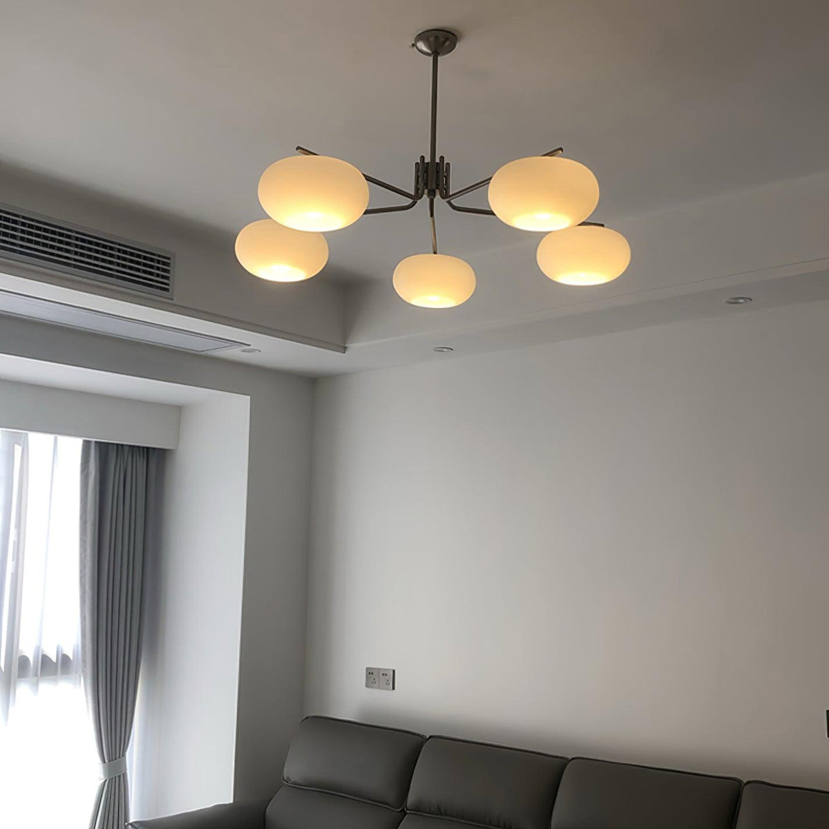 Deloz lámpara de araña Industrial 5-Luces moderna