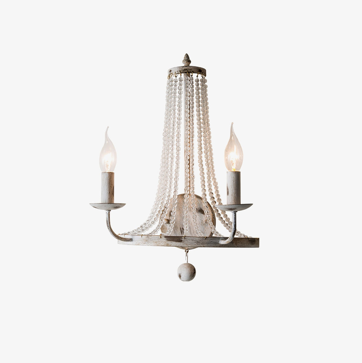Arvela aplique de pared vintage industrial de cristal