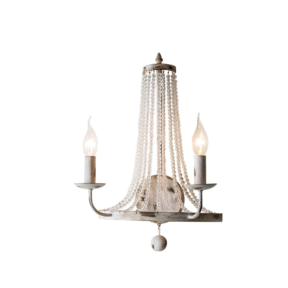 Arvela aplique de pared vintage industrial de cristal