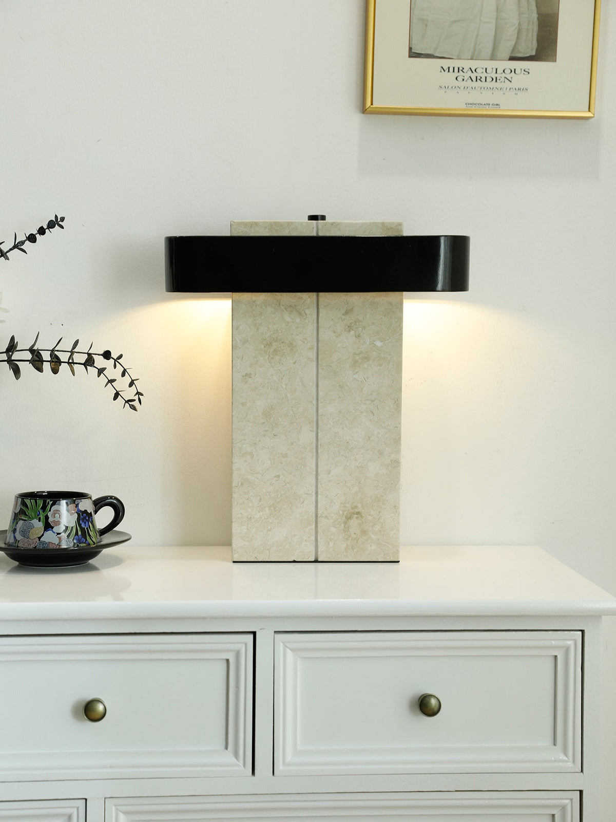 Abram lámpara de mesa moderna de mármol