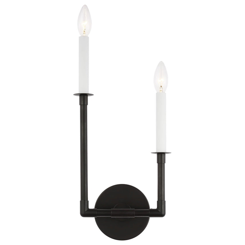 Alvuvyh Aplique de pared Negro Moderno Minimalista