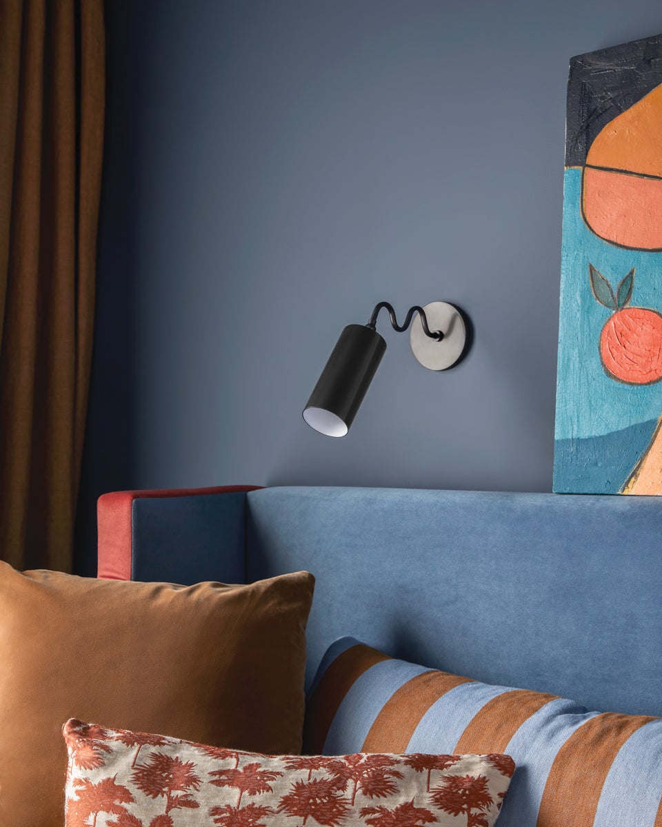 Vatnuvyu aplique de pared moderno minimalista de tela y metal