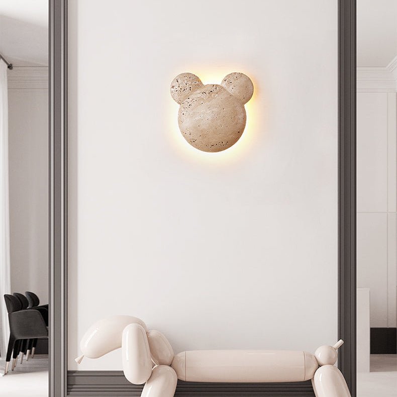 Tavi aplique de pared en travertino amarillo