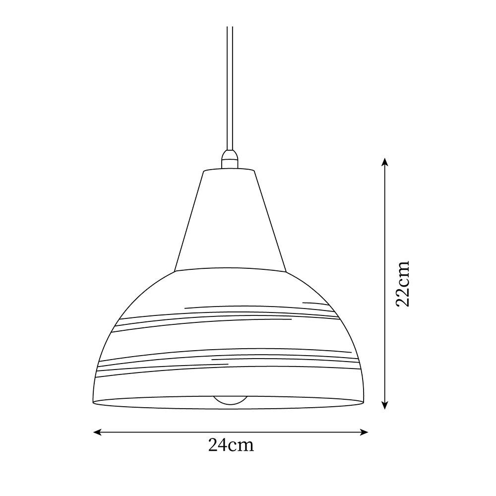 Lámpara colgante de cerámica texturizada, forma cónica, diseño nórdico minimalista