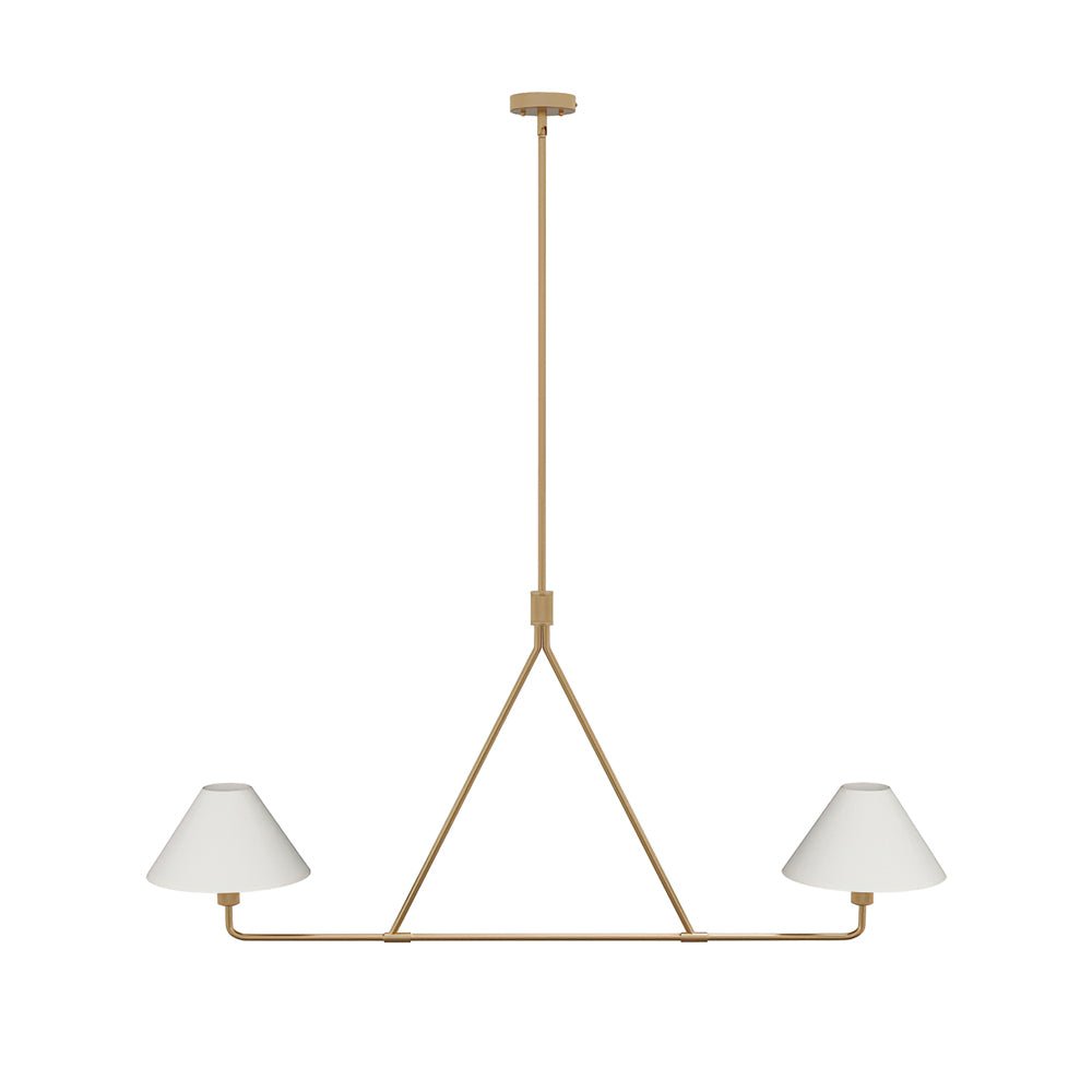 Vase lámpara de araña con pantalla cónica minimalista