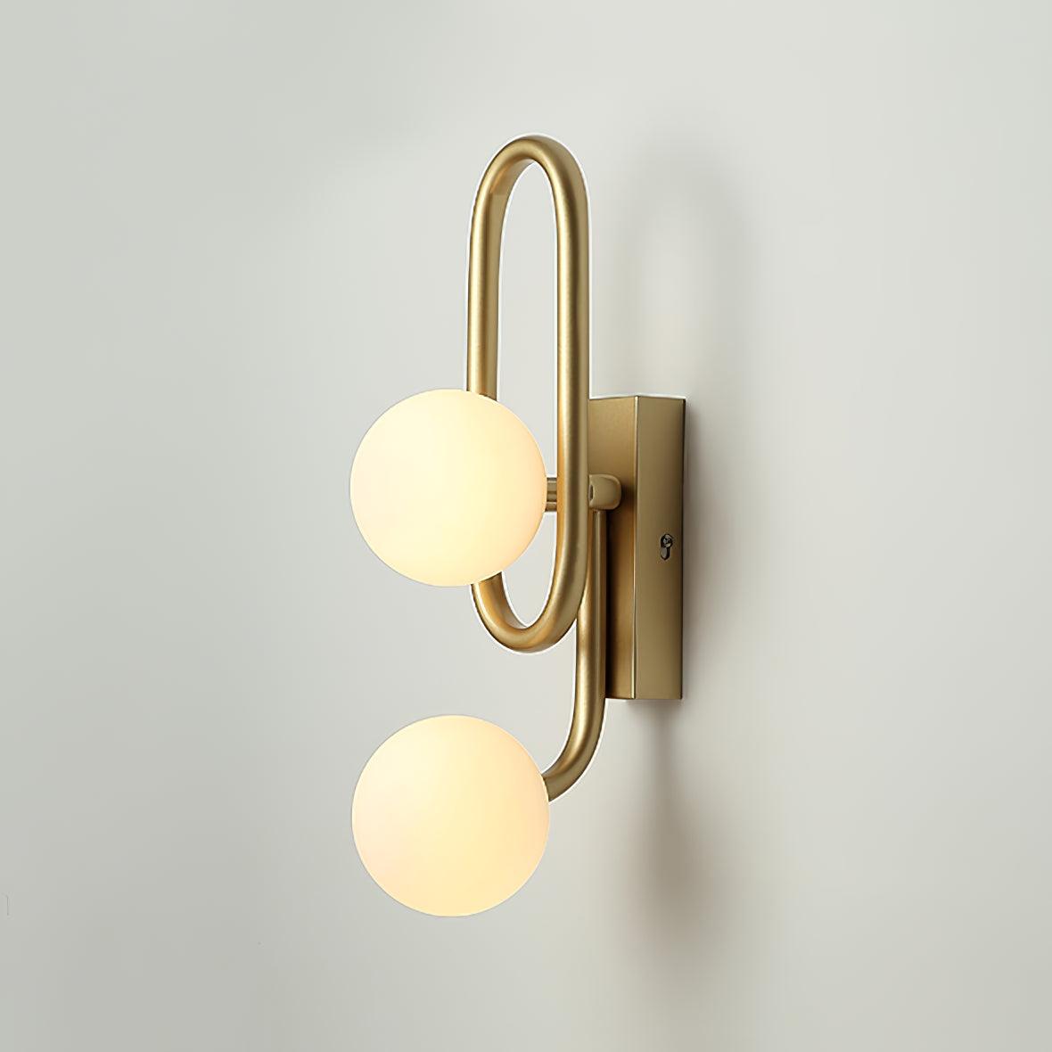 Alphaia aplique de pared moderno minimalista de vidrio