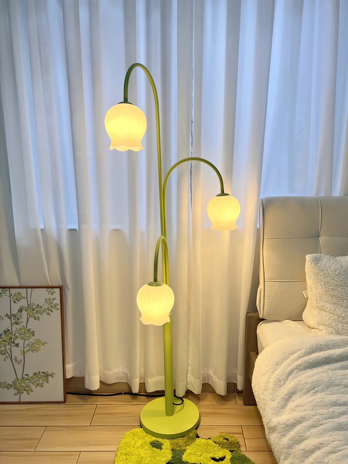 Lilic lámpara de pie Orchid
