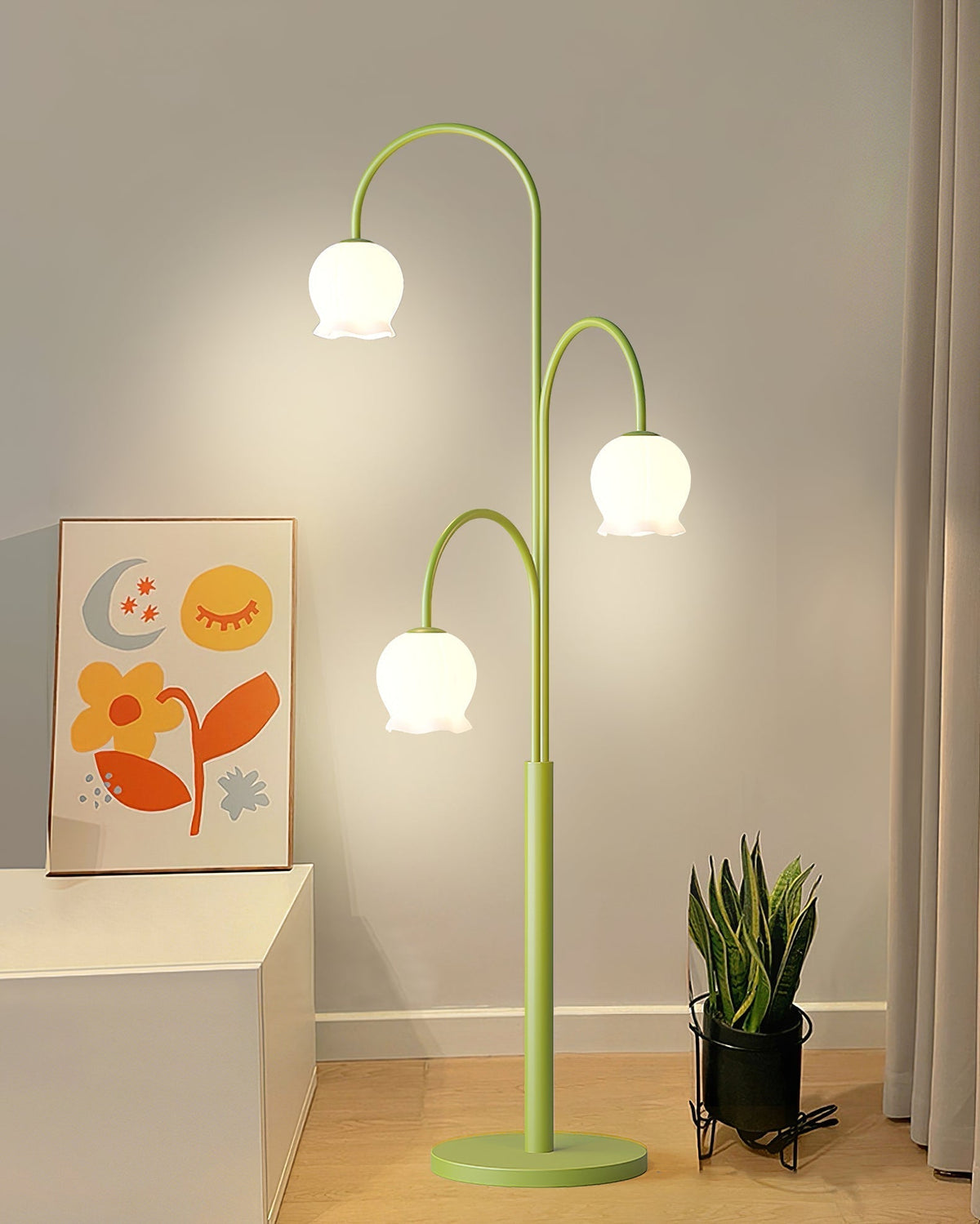 Lilic lámpara de pie Orchid