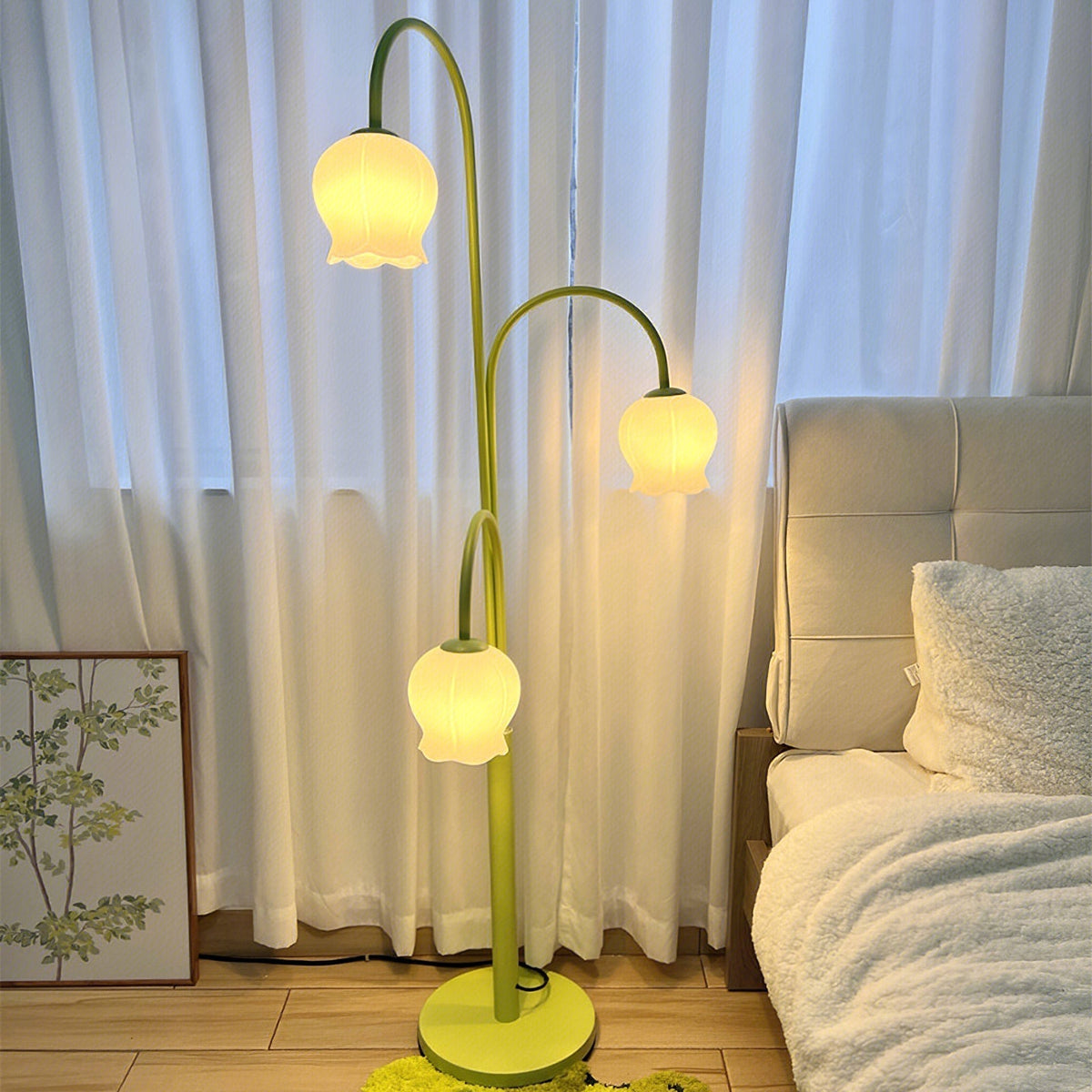 Lilic lámpara de pie Orchid