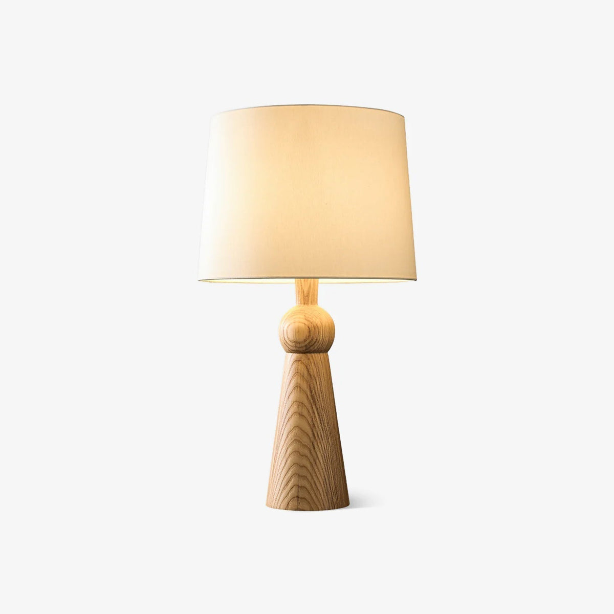 Lioria lámpara de mesa de madera y tejido