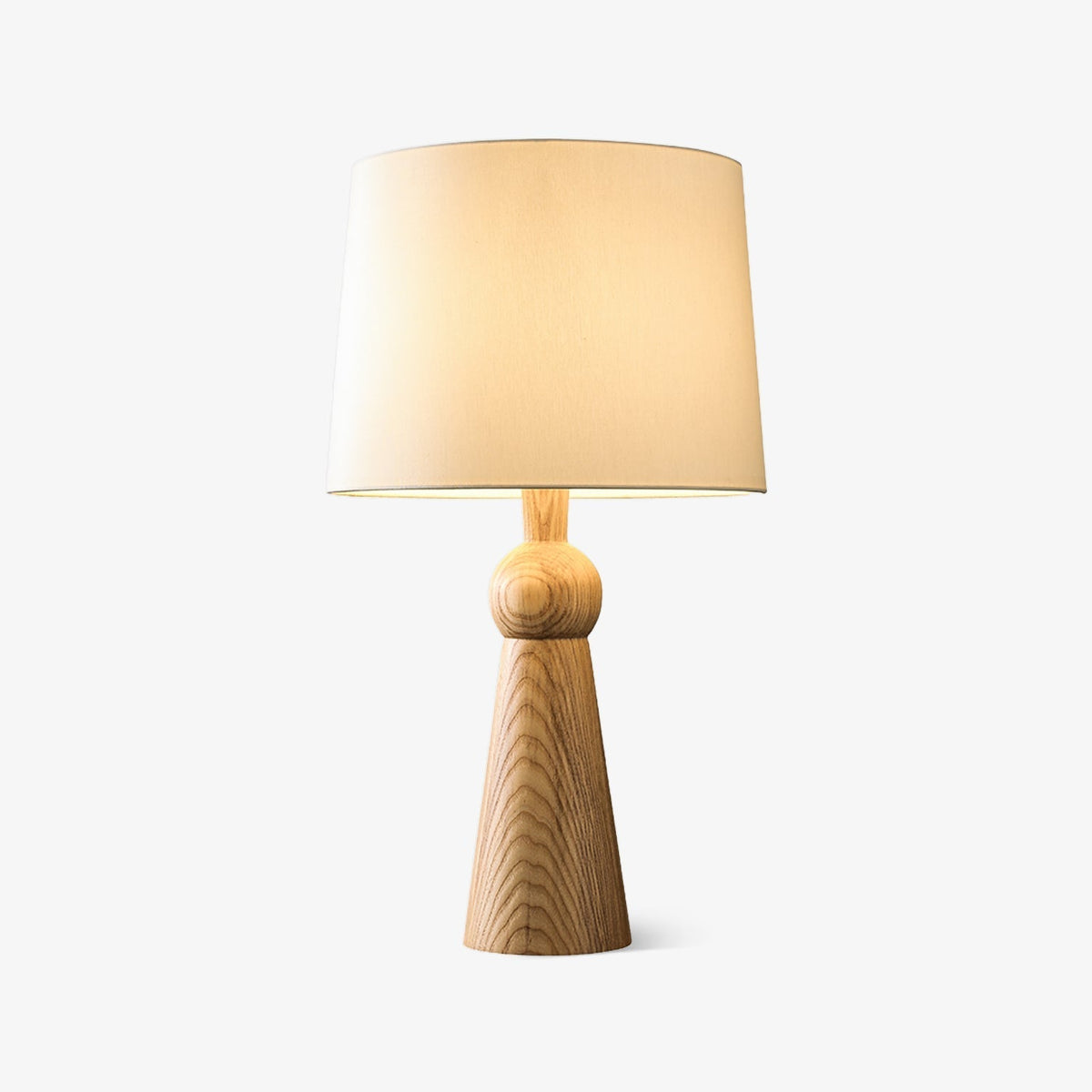 Lioria lámpara de mesa de madera y tejido
