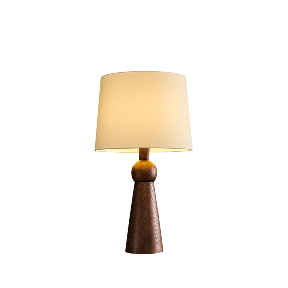 Lioria lámpara de mesa de madera y tejido