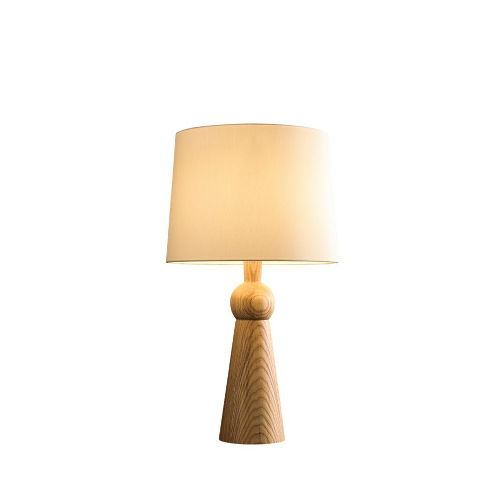 Lioria lámpara de mesa de madera y tejido