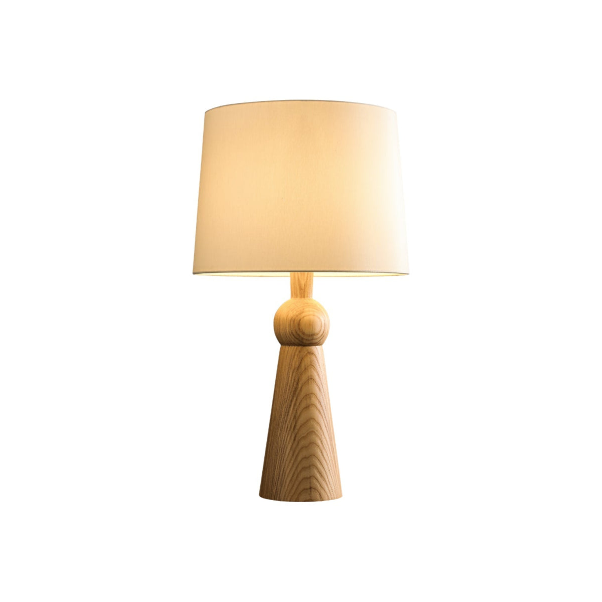 Lioria lámpara de mesa de madera y tejido
