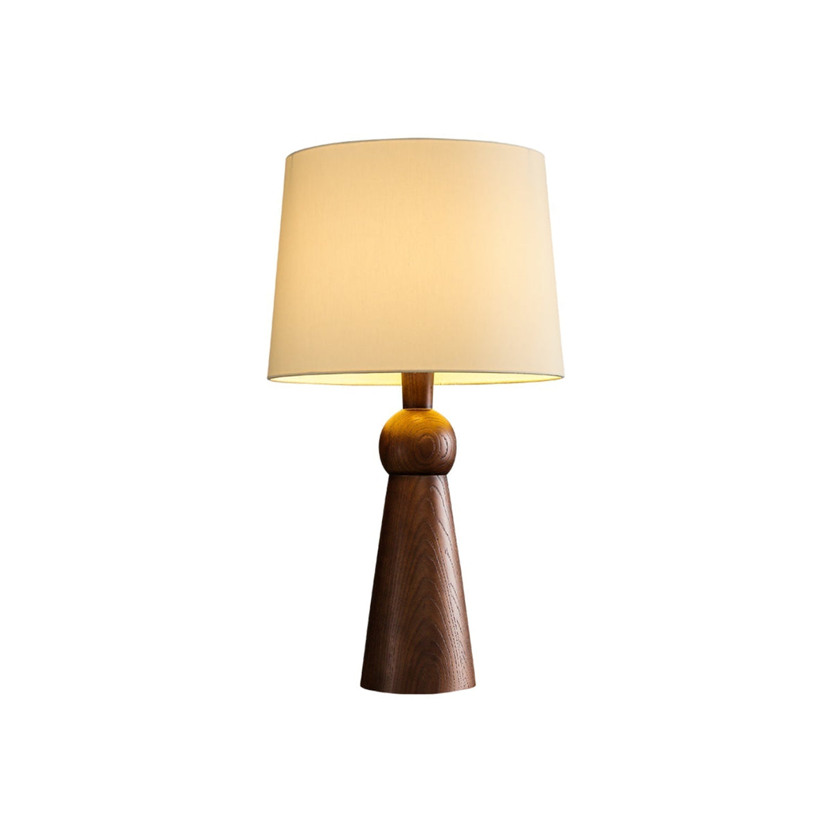Lioria lámpara de mesa de madera y tejido
