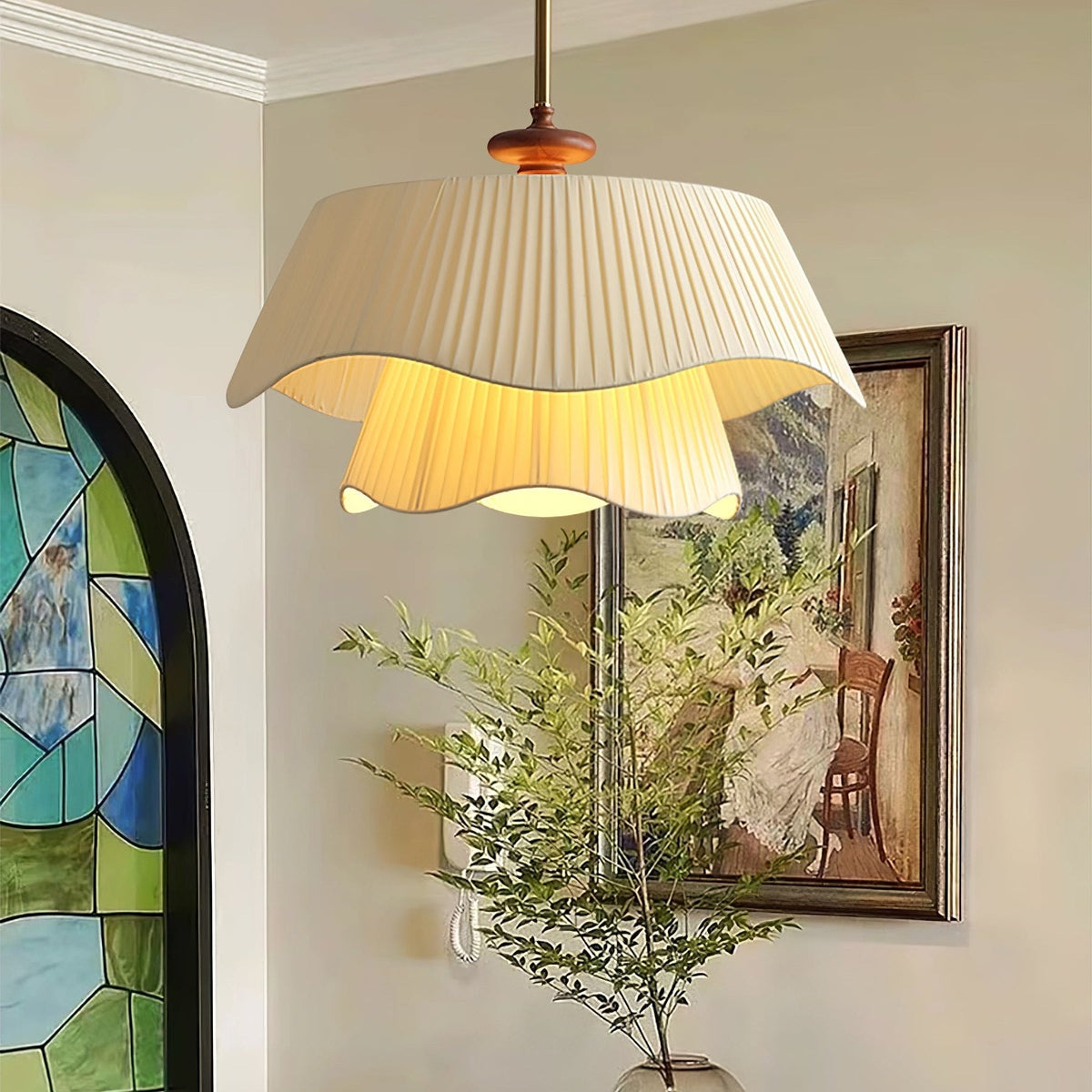 Novenq lámpara colgante Premium elegancia de madera