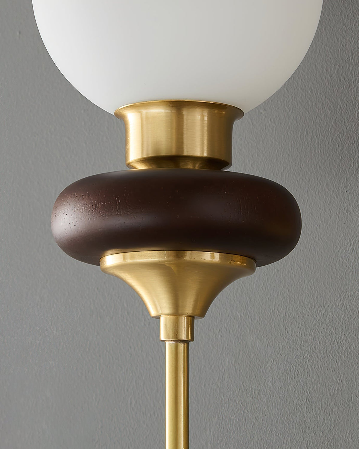 Elvalora aplique de pared Premium nogal vidrio nórdico Art