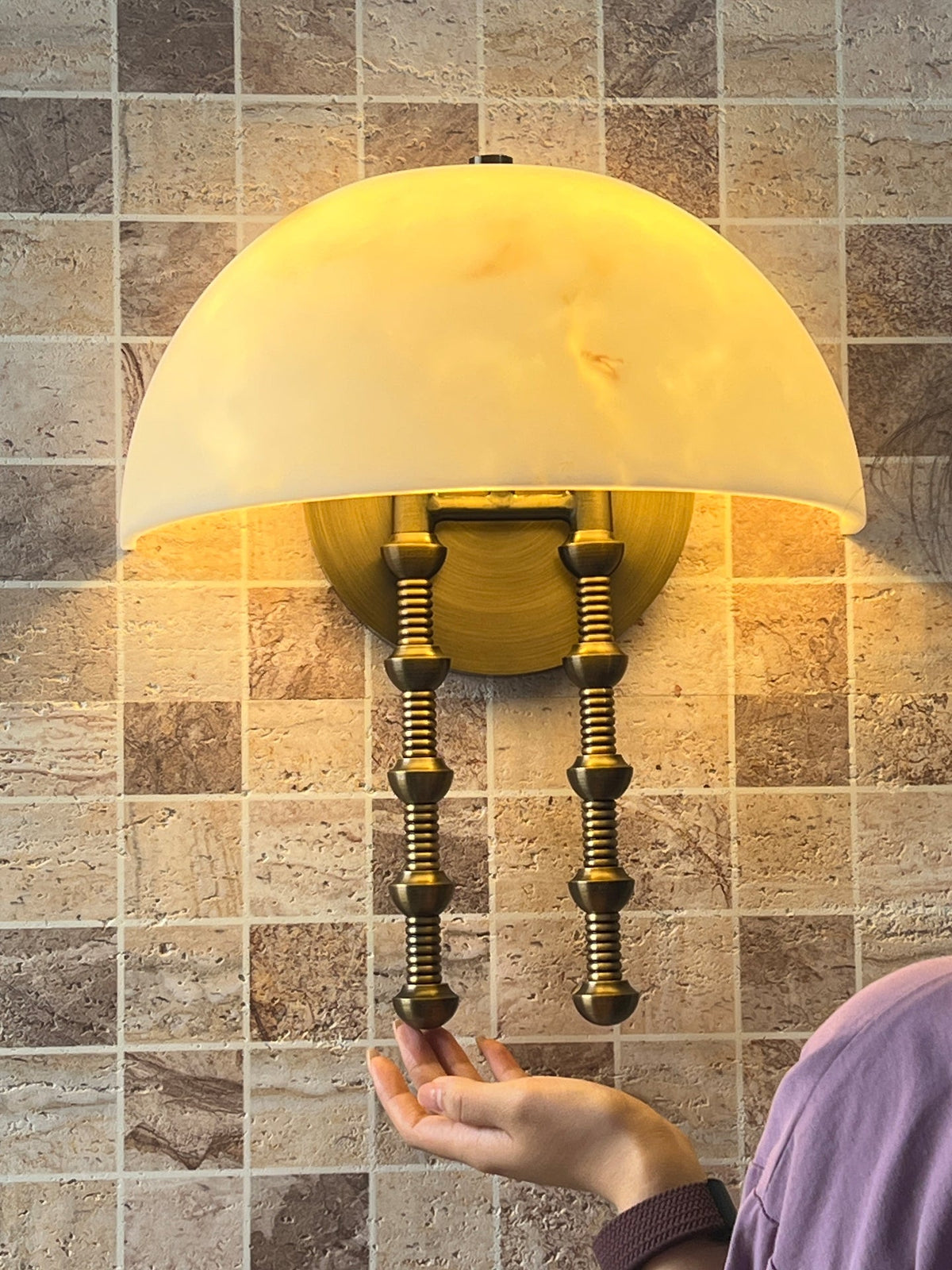 Bellini aplique de pared alabastro