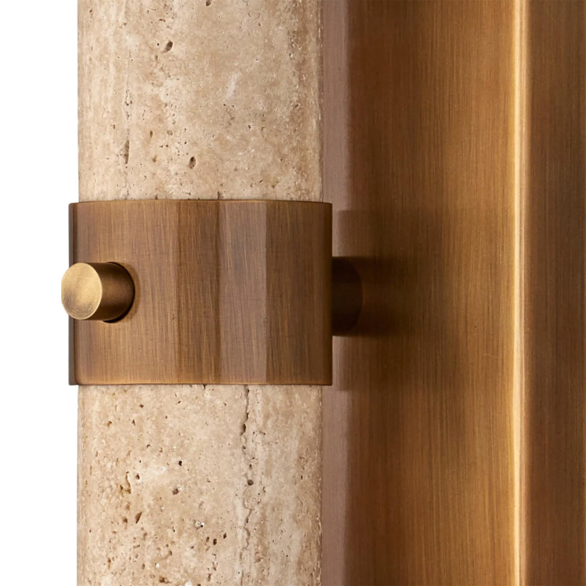 Dvaluvyh aplique de pared moderno minimalista de travertino, metal y vidrio