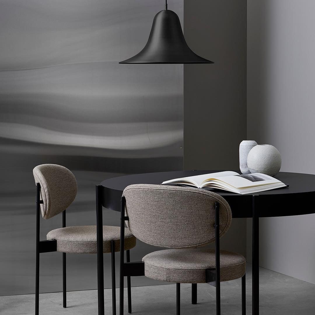 Nevin lámpara colgante minimalista con pantalla en forma de campana