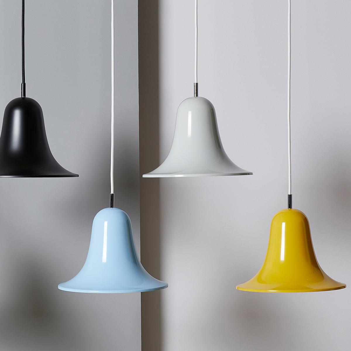 Nevin lámpara colgante minimalista con pantalla en forma de campana