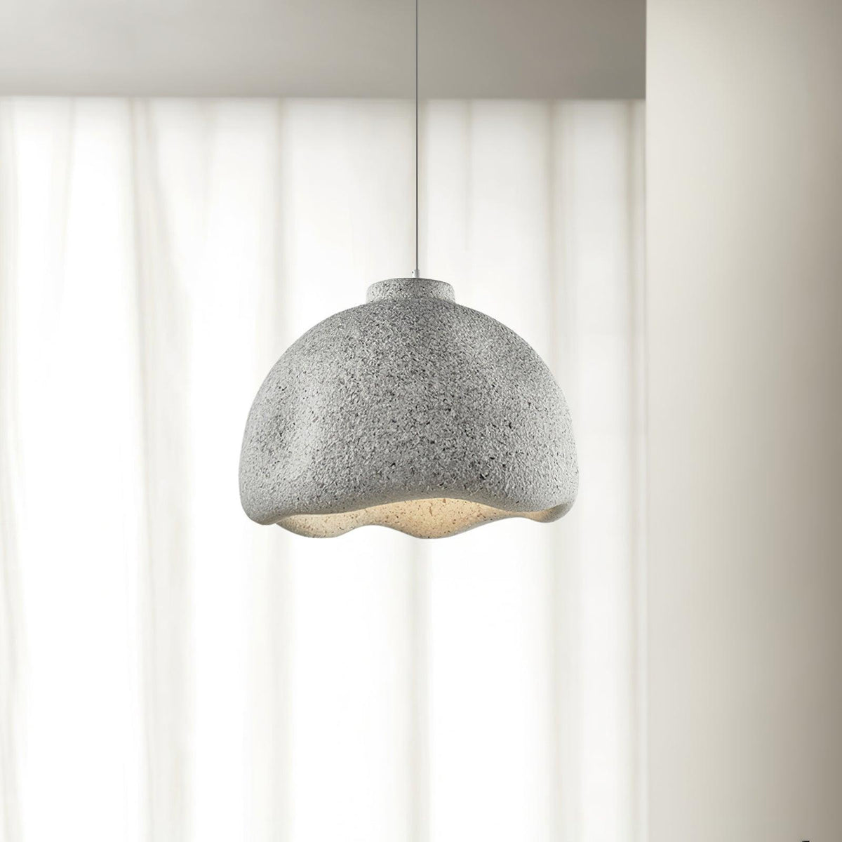 Eirian lámpara colgante Bells con textura moteada