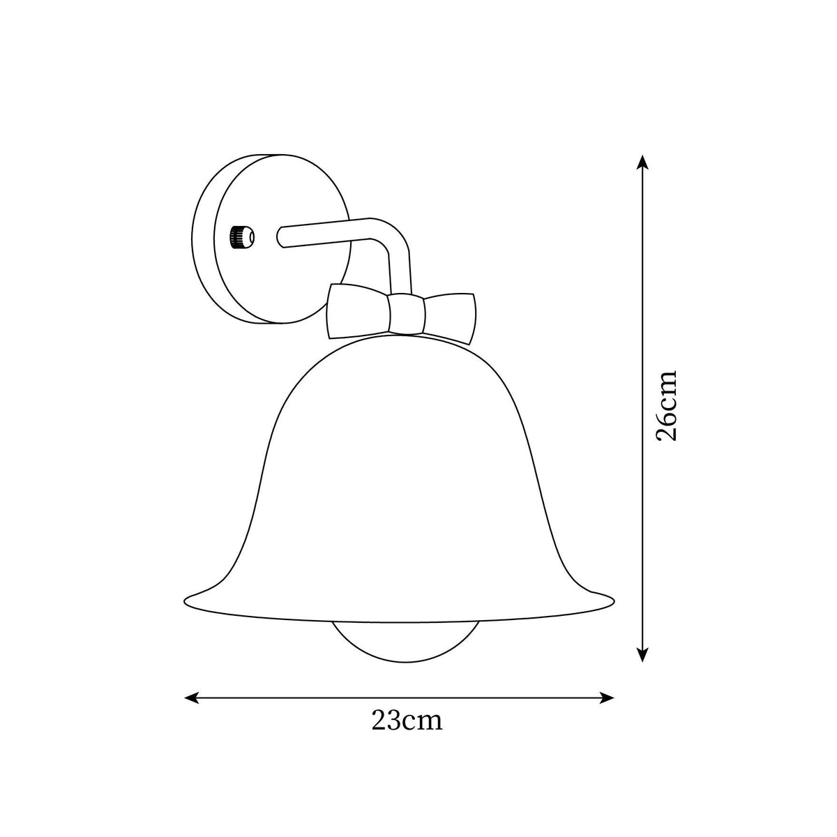 Bells aplique de pared