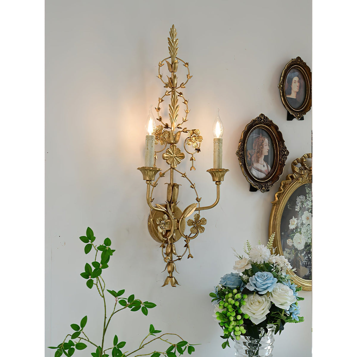 Aevuvyu aplique de pared vintage industrial de metal