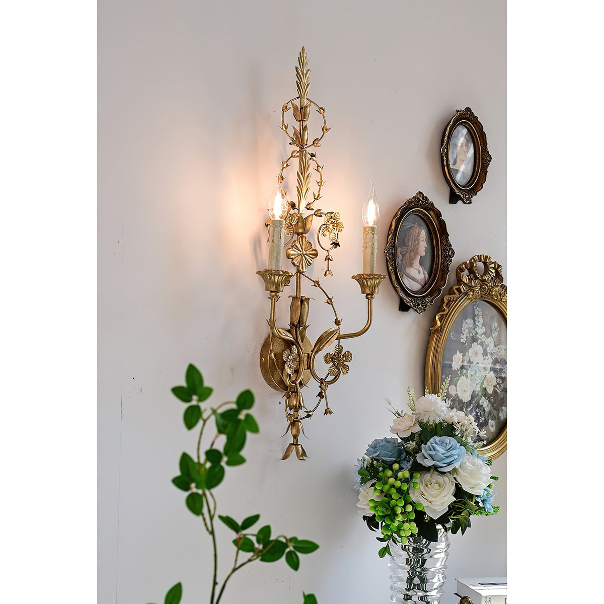 Aevuvyu aplique de pared vintage industrial de metal