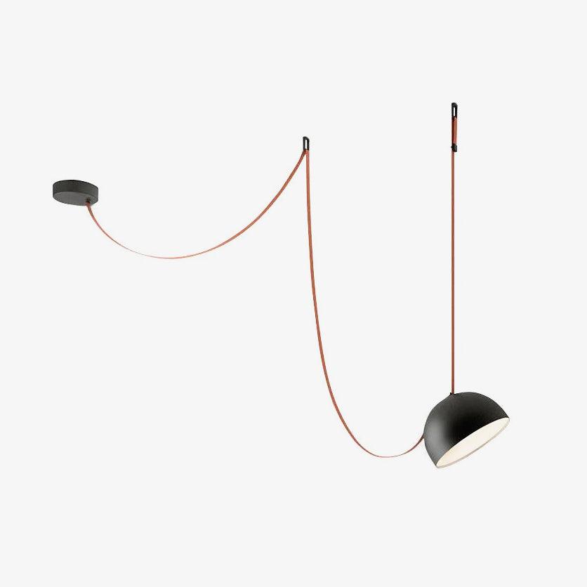 Elarok lámpara colgante moderna minimalista de cuero