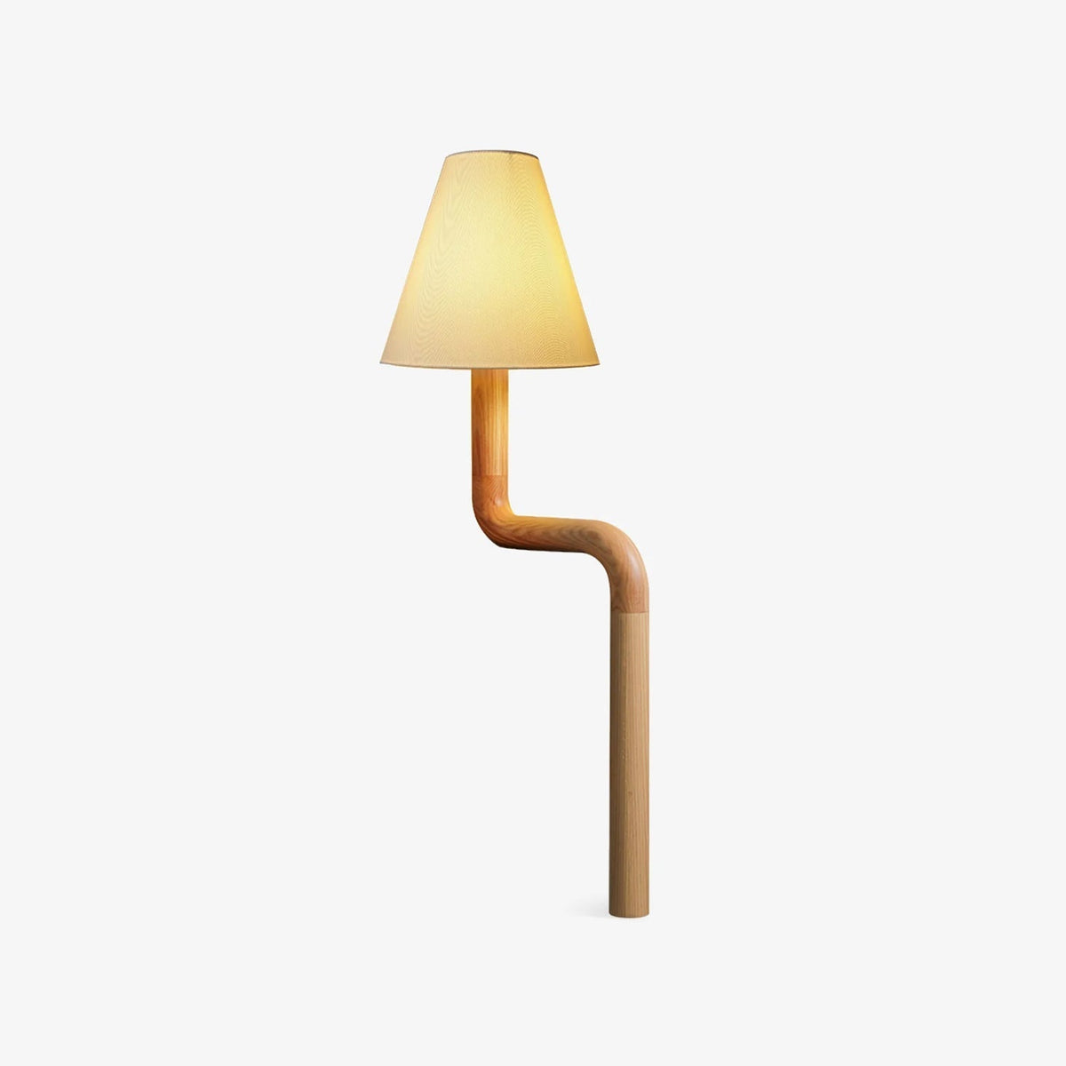 Syleielle lámpara de mesa de madera curva