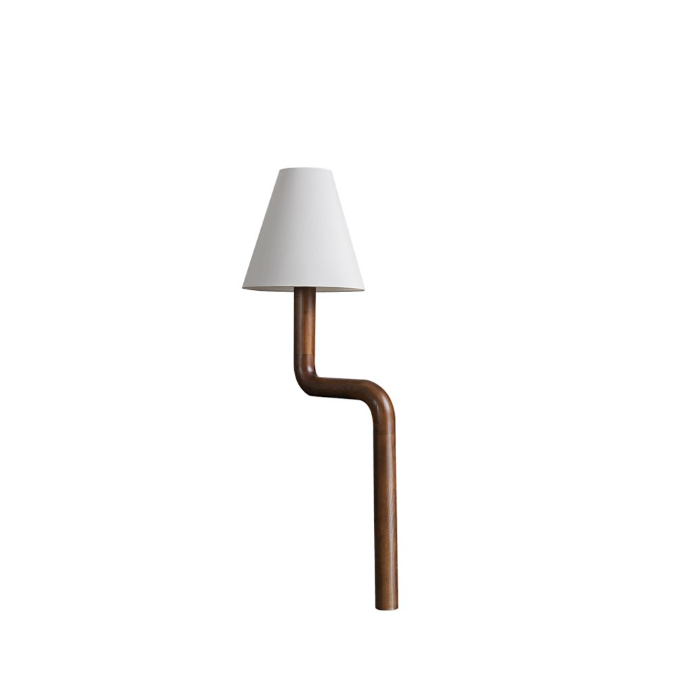 Syleielle lámpara de mesa de madera curva