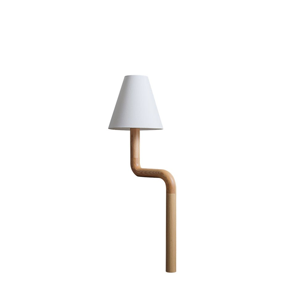 Syleielle lámpara de mesa de madera curva