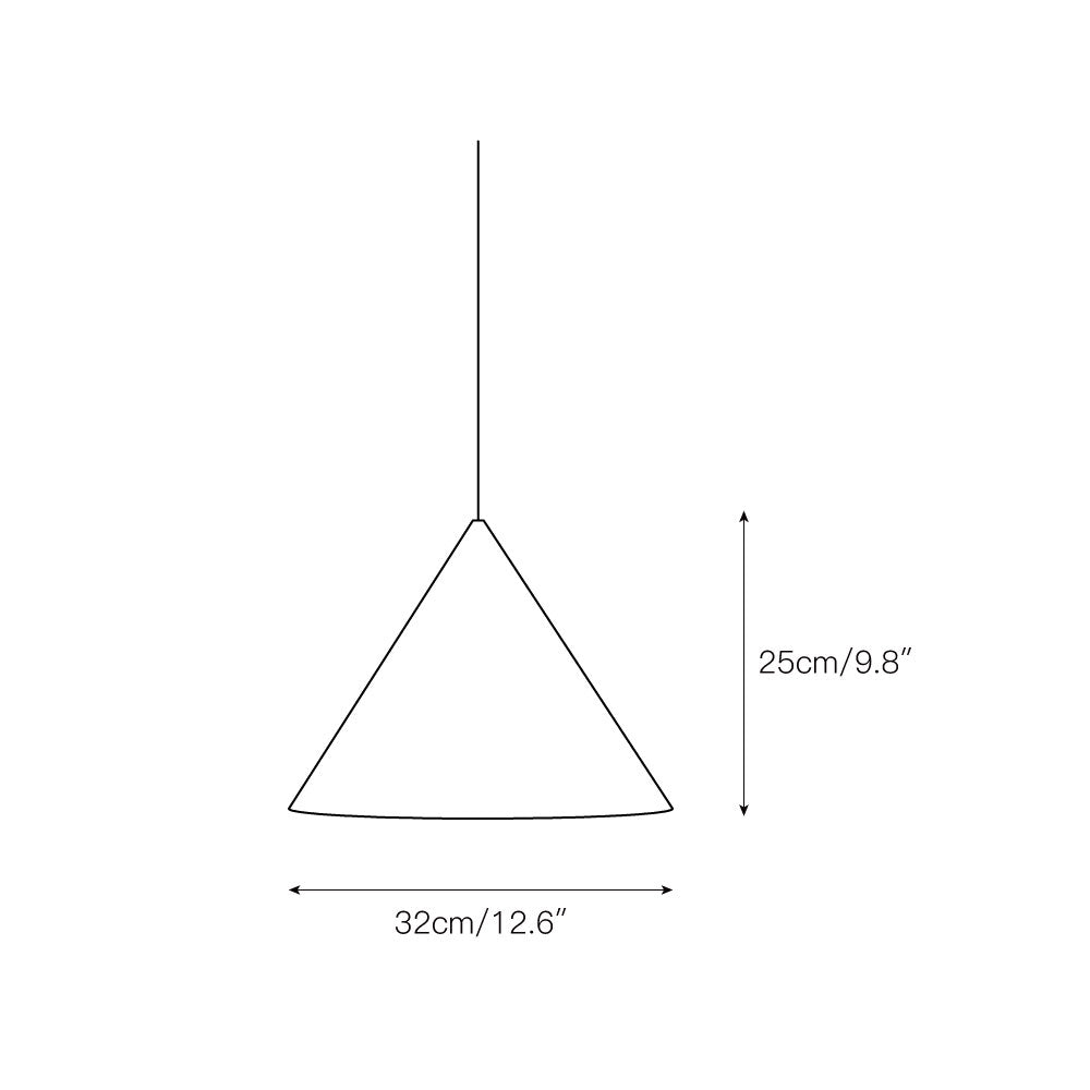 Caeluvyu lámpara colgante moderna minimalista de metal oscuro