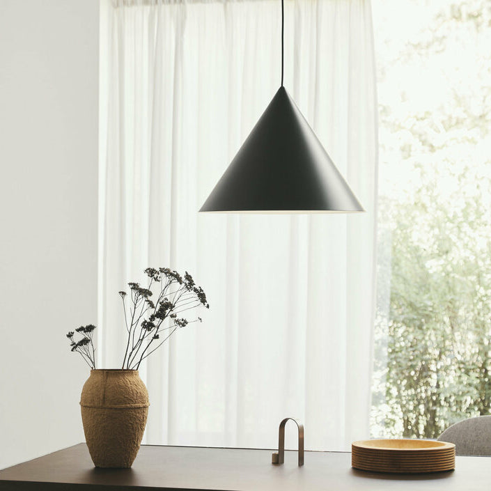 Caeluvyu lámpara colgante moderna minimalista de metal oscuro