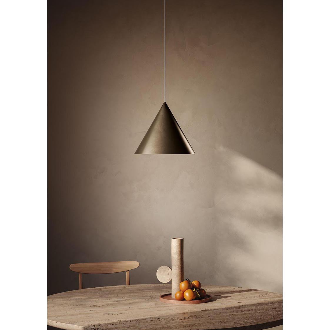 Caeluvyu lámpara colgante moderna minimalista de metal oscuro