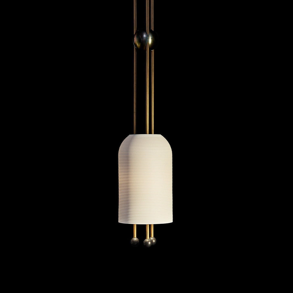 Qir lámpara colgante de vidrio con elegancia tradicional