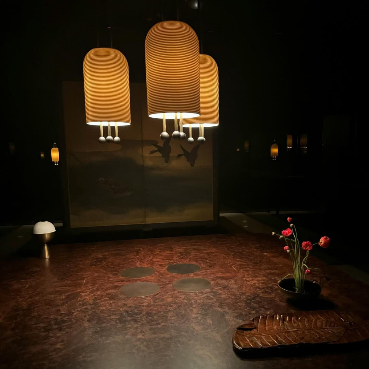Qir lámpara colgante de vidrio con elegancia tradicional