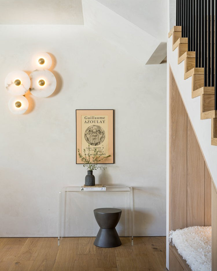 Slender aplique de pared alabastro moderno minimalista