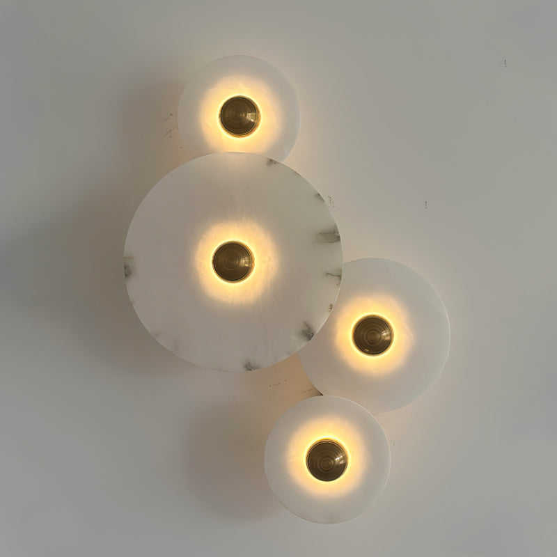 Slender aplique de pared alabastro moderno minimalista