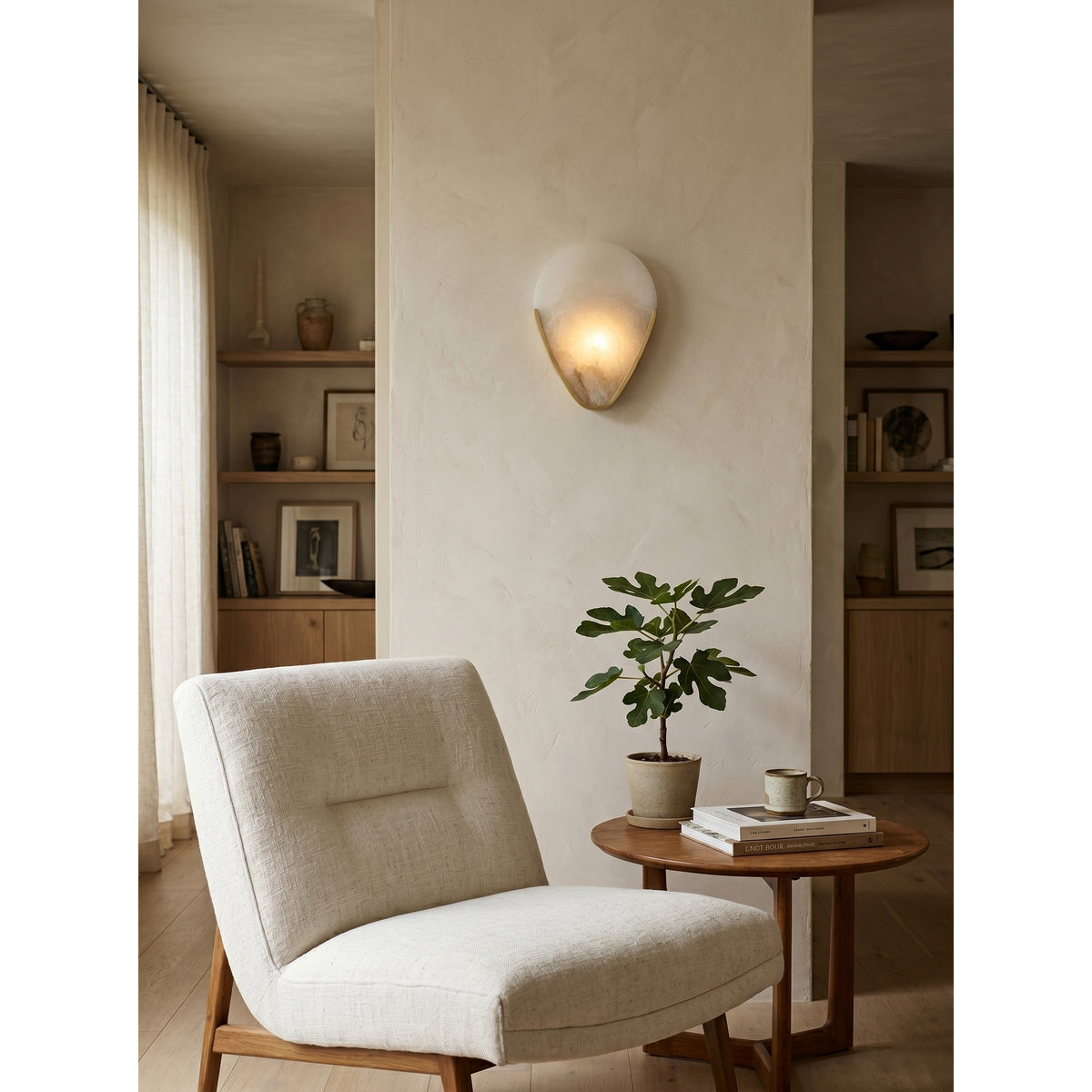 Bernina aplique de pared alabastro