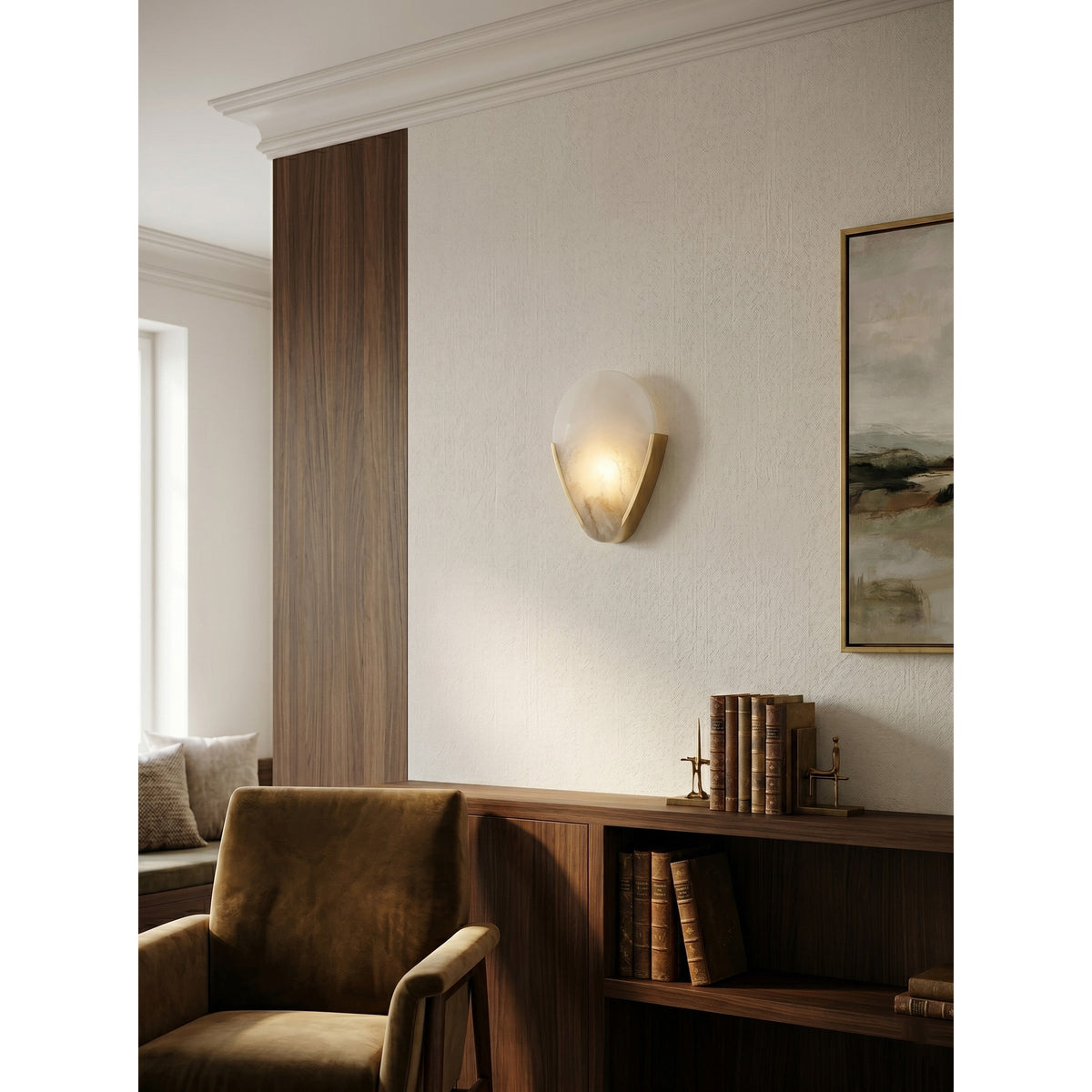 Bernina aplique de pared alabastro