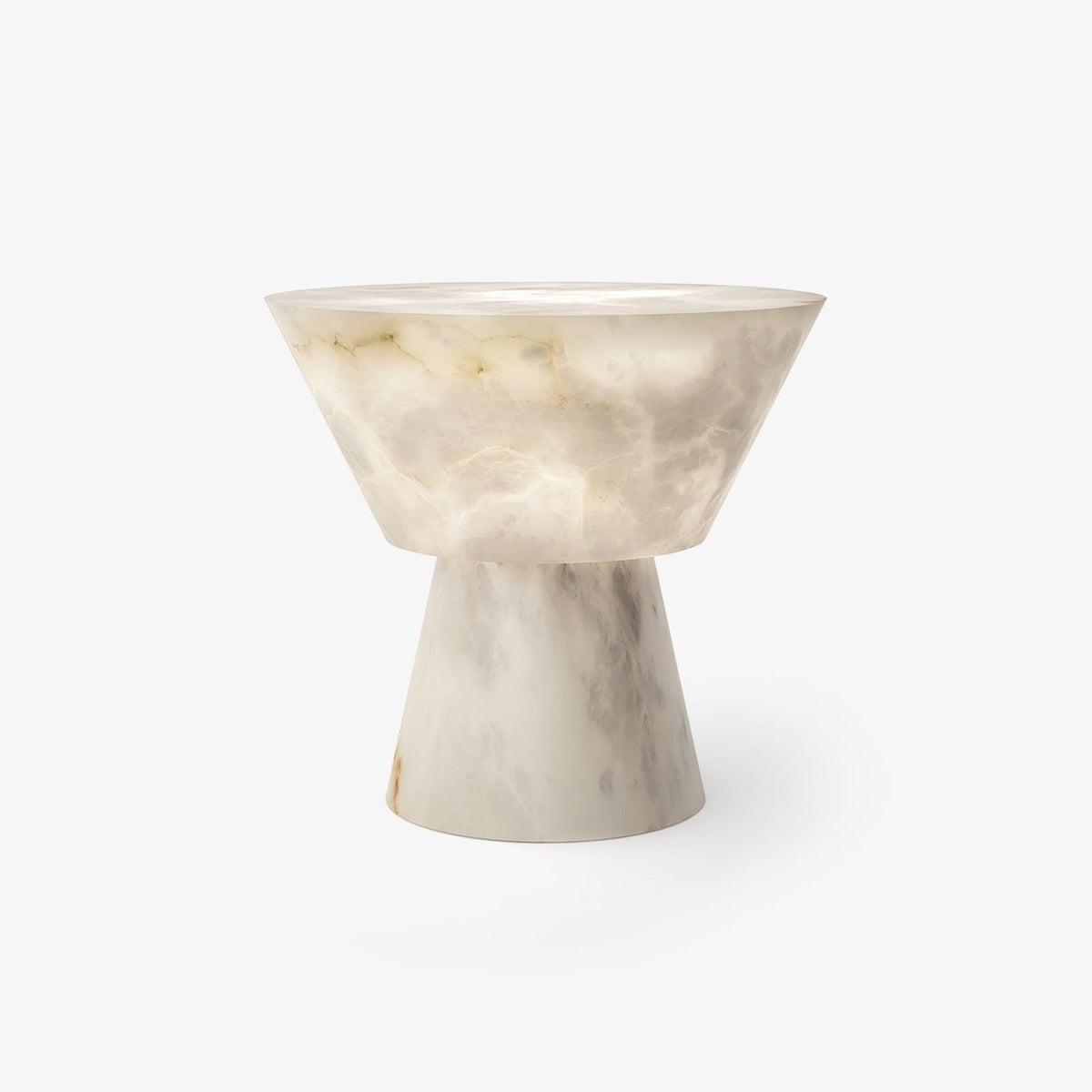 Ane lámpara de mesa pedestal alabastro