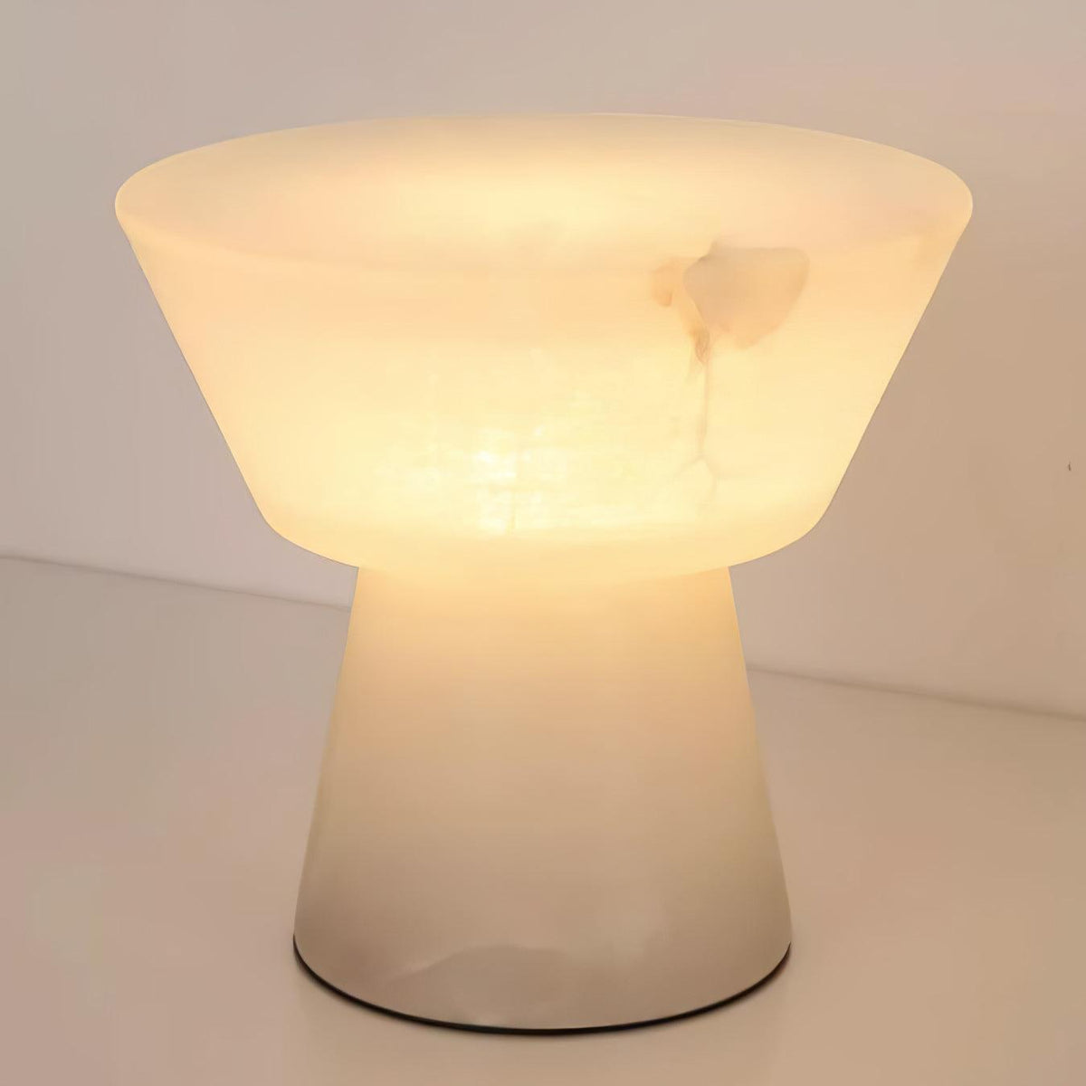 Ane lámpara de mesa pedestal alabastro