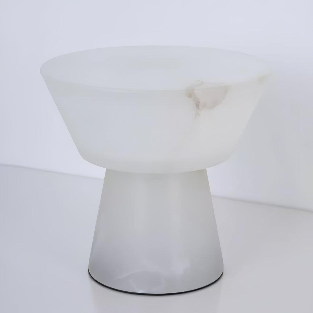 Ane lámpara de mesa pedestal alabastro