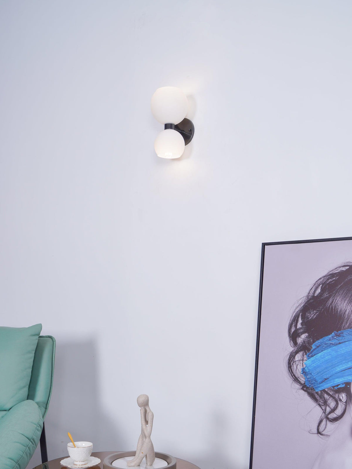 Avynion aplique de pared moderno nórdico de vidrio