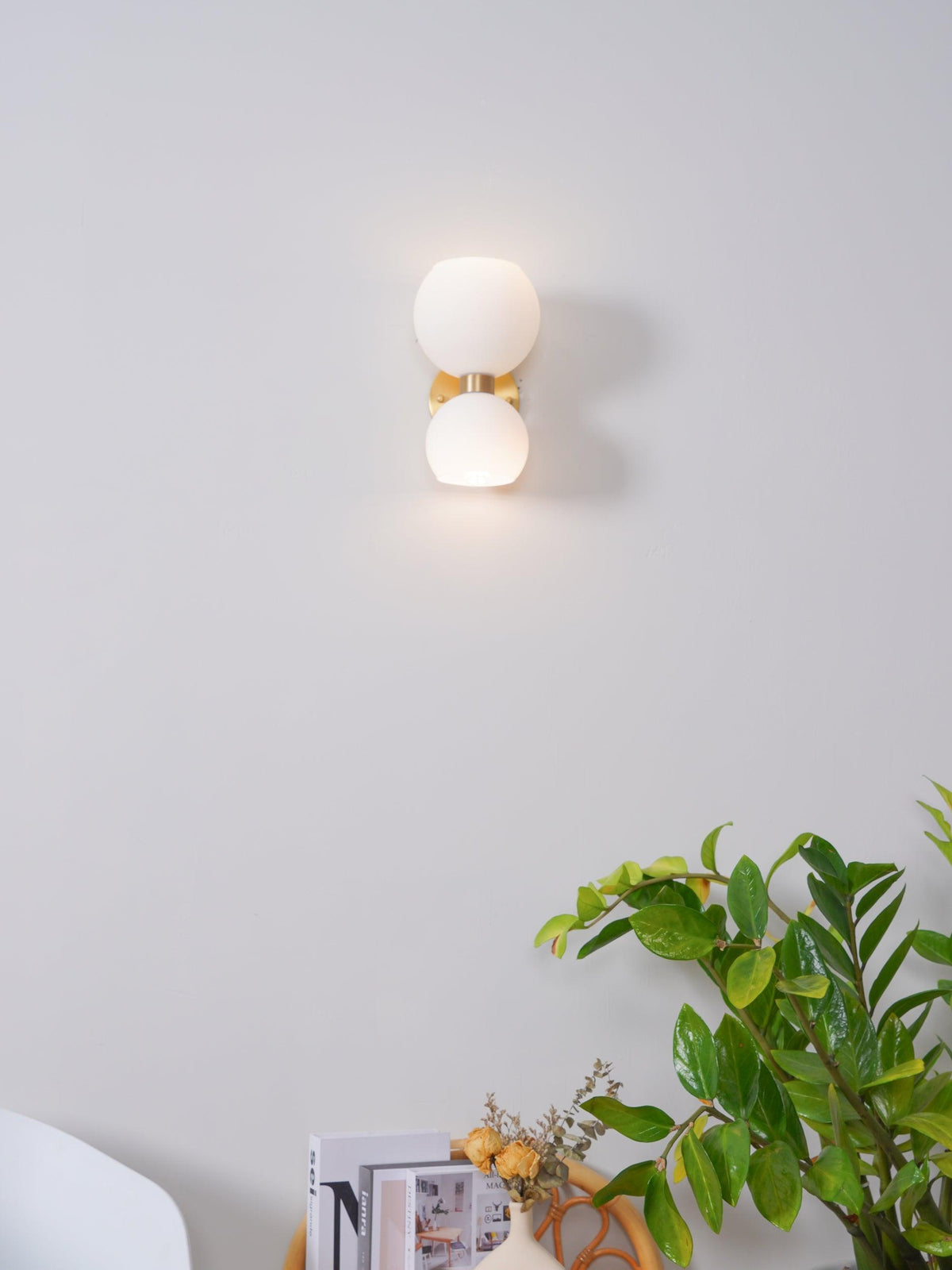 Avynion aplique de pared moderno nórdico de vidrio