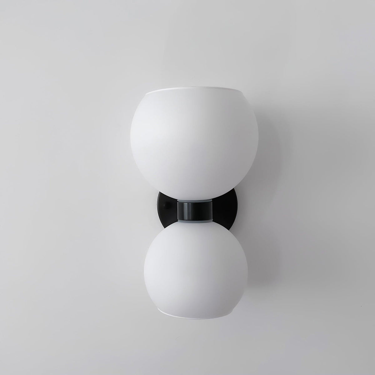 Umarion aplique de pared redondo con vidrio perla