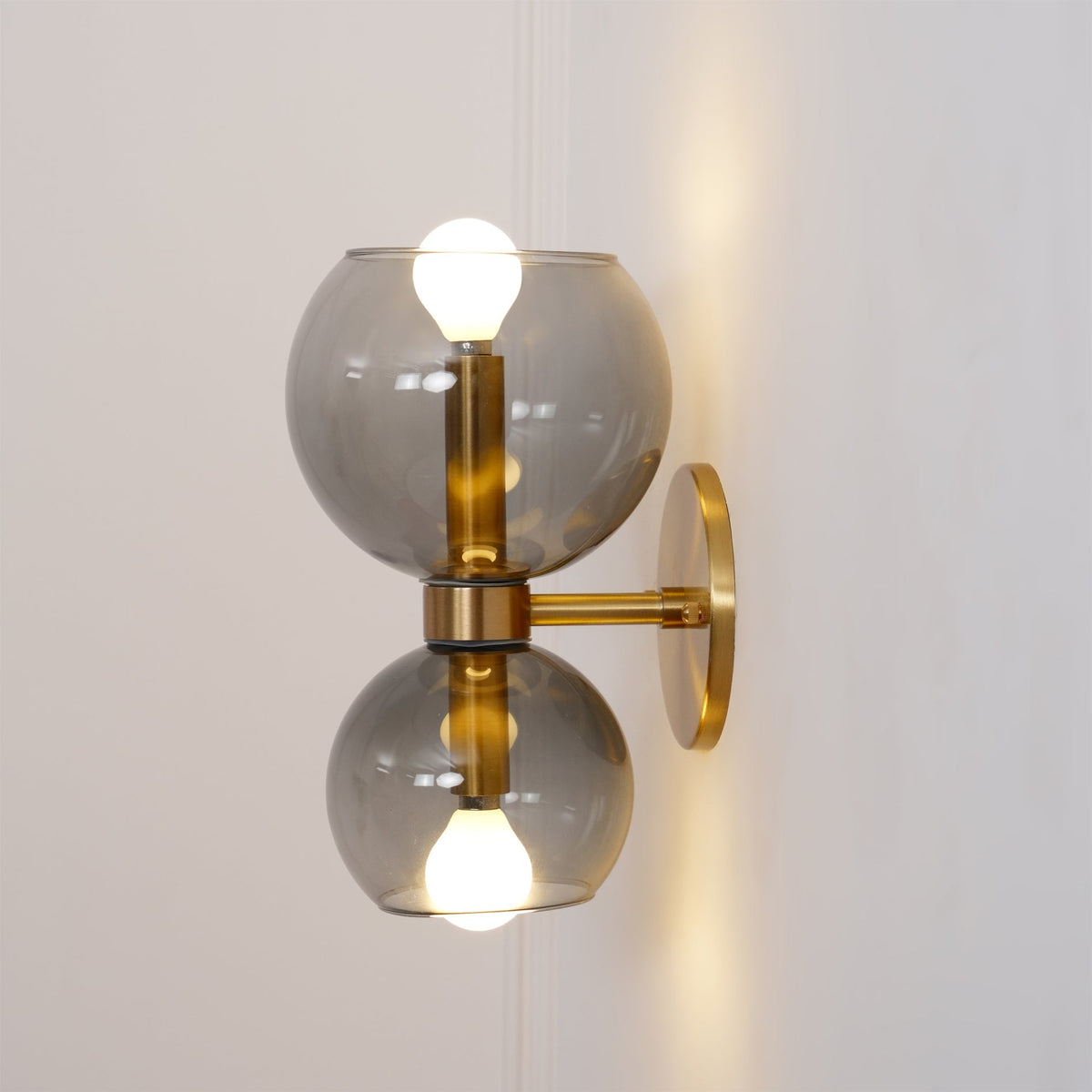 Avynion aplique de pared moderno nórdico de vidrio