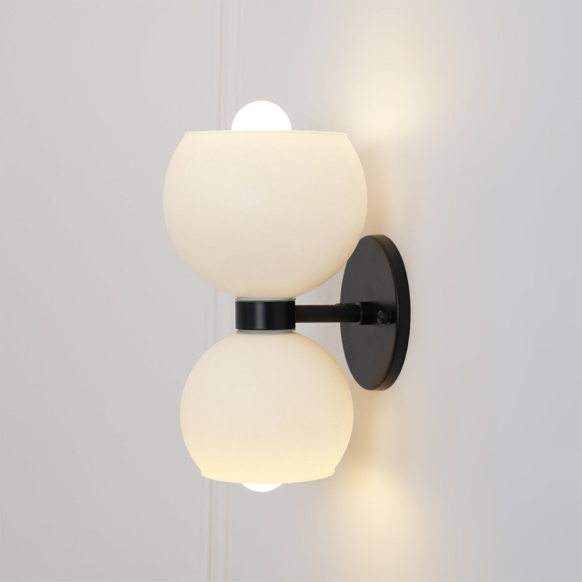 Avynion aplique de pared moderno nórdico de vidrio